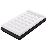 COMMOUDS Queen Air Mattress with Built-in USB Rechargeable Air Pump, 8" Raised Blow up Mattress with Built-in Pillow, Portable Inflatable Mattress, Air Bed for Camping, Travel, Home and Guest