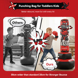 COMMOUDS 67inch Punching Bag for Kids, Inflatable Kids Boxing Set with Gloves, Fast Rebound Punching Bag for Practicing Karate, Taekwondo, MMA, Christmas/Birthday Gift for Boys Girls, Ages 6-14