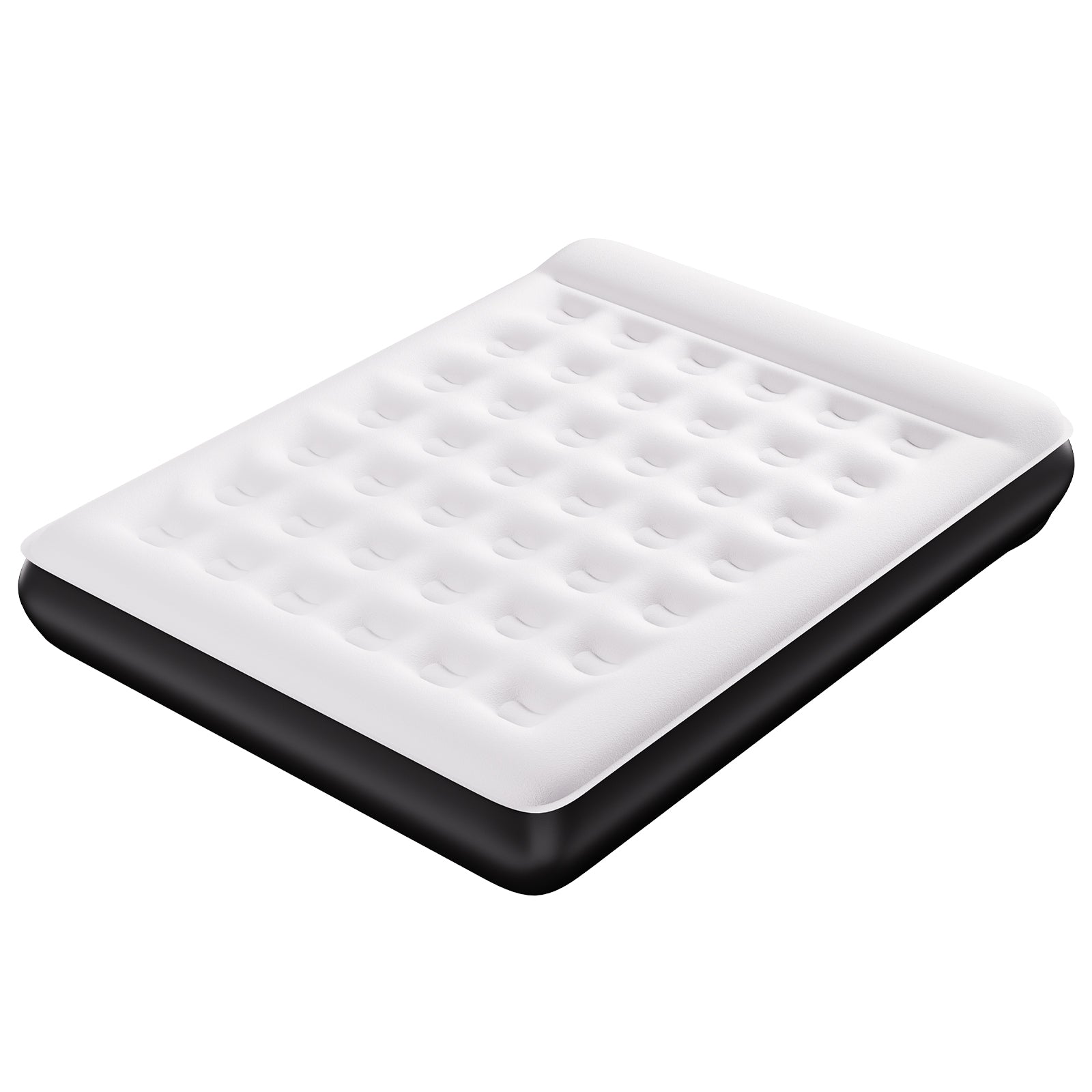 COMMOUDS Queen Air Mattress with Built-in USB Rechargeable Air Pump, 8" Raised Blow up Mattress with Built-in Pillow, Portable Inflatable Mattress, Air Bed for Camping, Travel, Home and Guest