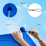 Commouds Portable UPF 50+ Beach Canopy [Royal Blue]