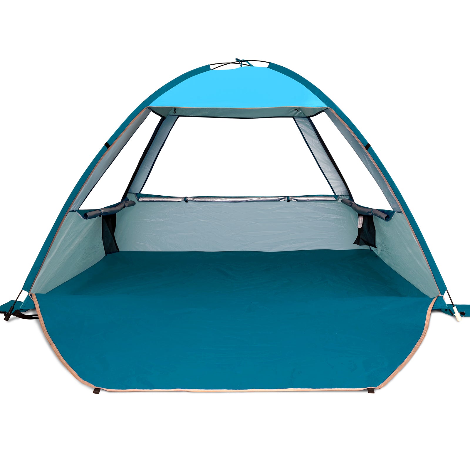 Extra Large Pop Up Beach Tent for 4 Person, Automatic Beach Shelter for Family