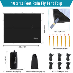 [New] Waterproof Hammock Rain Fly Camping Tarp